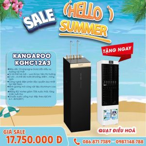 Máy lọc nước Kangaroo Hydrogen ion kiềm nóng lạnh KGHC12A3