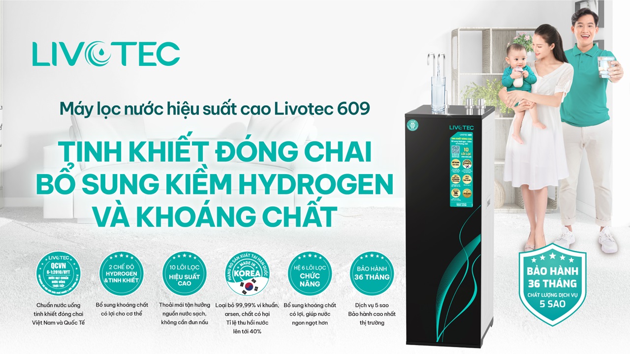 KV máy lọc nước RO Livotec 609