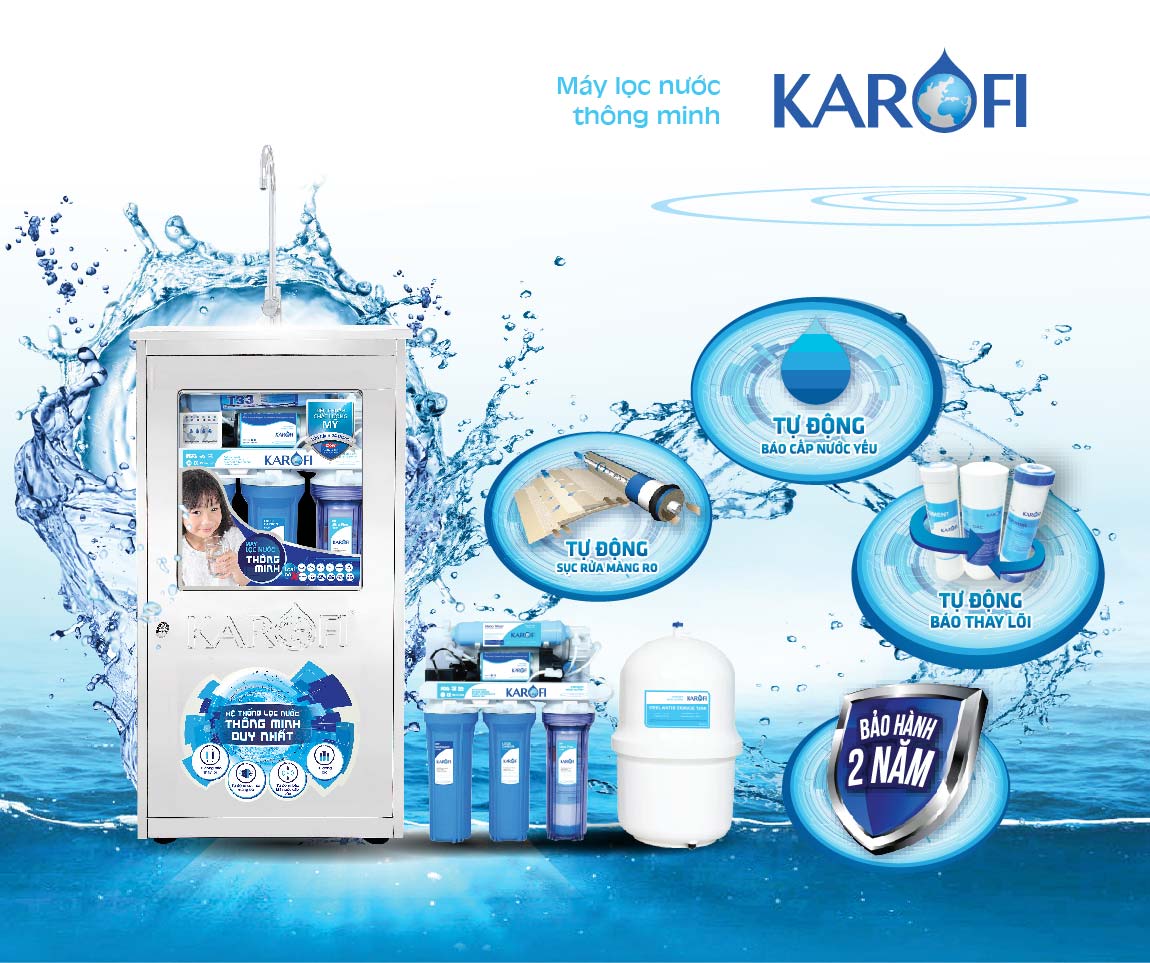Máy lọc nước sạch Karofi công nghệ RO