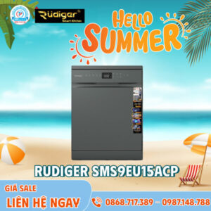 MÁY RỬA BÁT RUDIGER SMS9EU15ACP