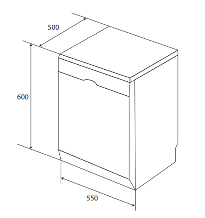 Máy rửa bát 8 bộ KAFF KF–SW800 ảnh 3