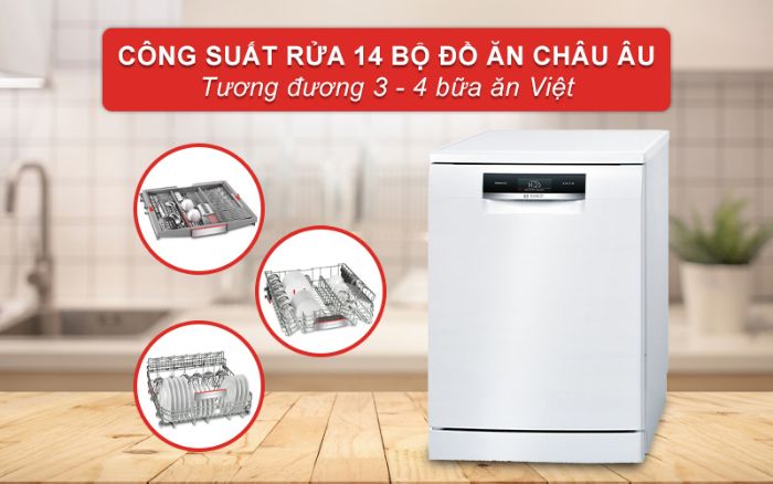 Hiển thị của máy rửa bát Bosch SMS88TW02M